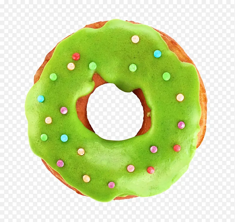 美味绿色甜甜圈