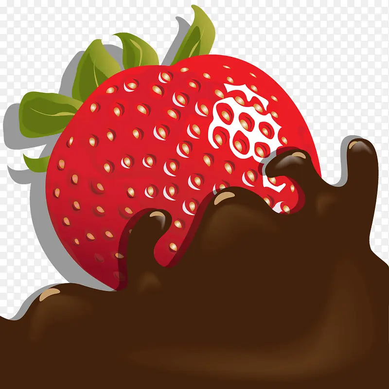 水果草莓巧克力装饰图