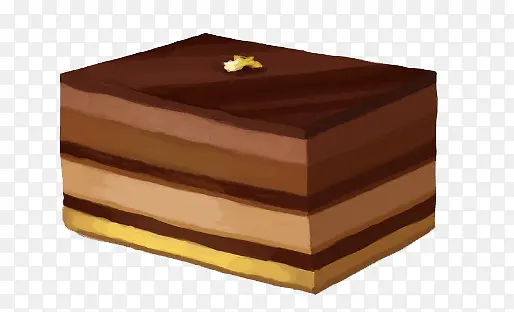 手绘巧克力蛋糕