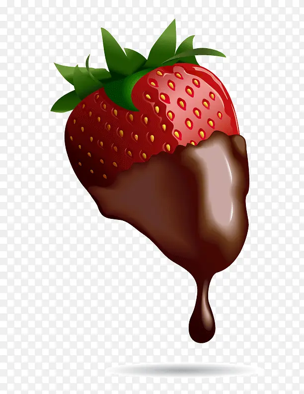 水果草莓巧克力装饰图