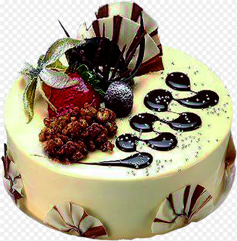 巧克力蛋糕甜品折页图片