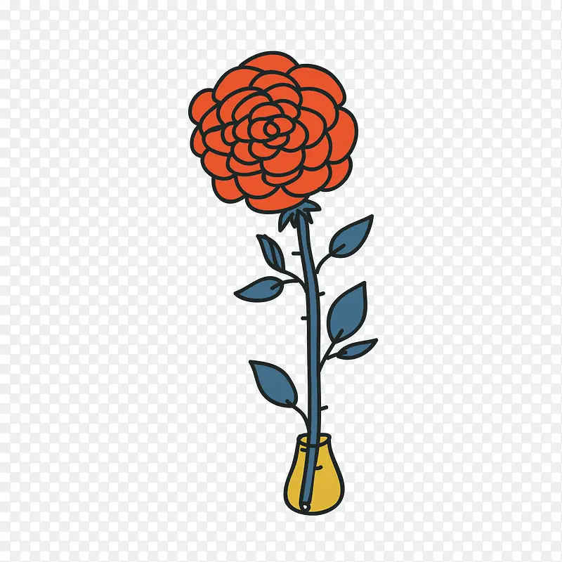 手绘鲜花