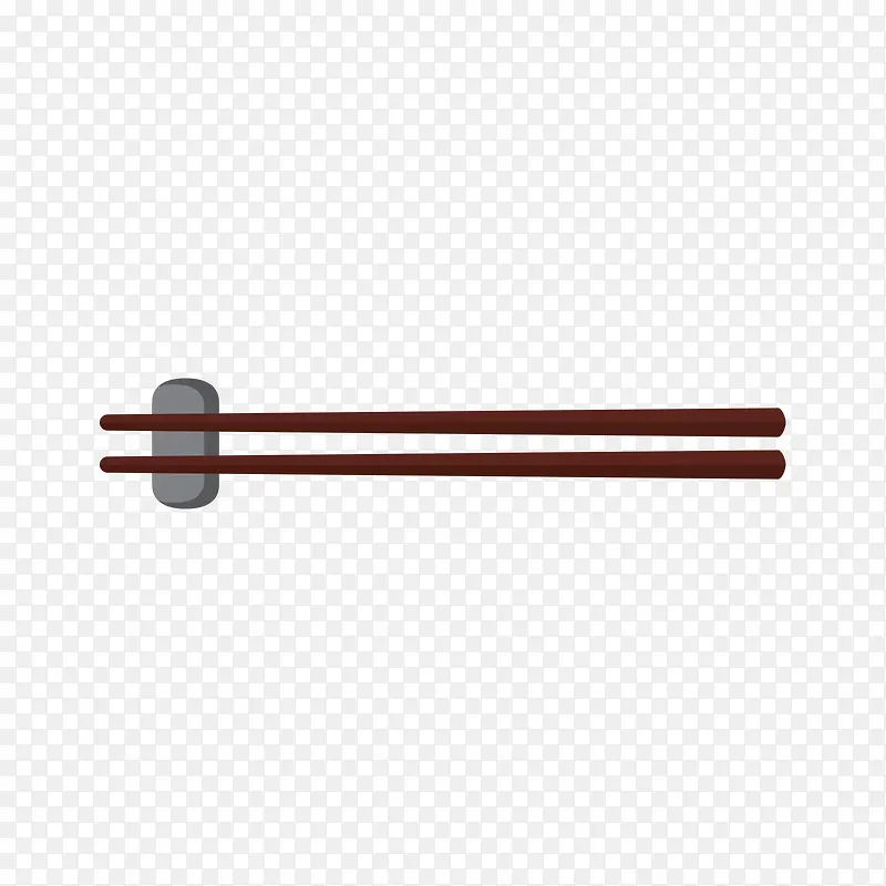 放置的褐色筷子