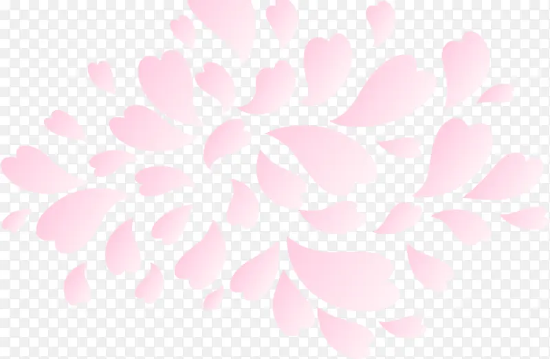 粉色唯美个性花瓣设计