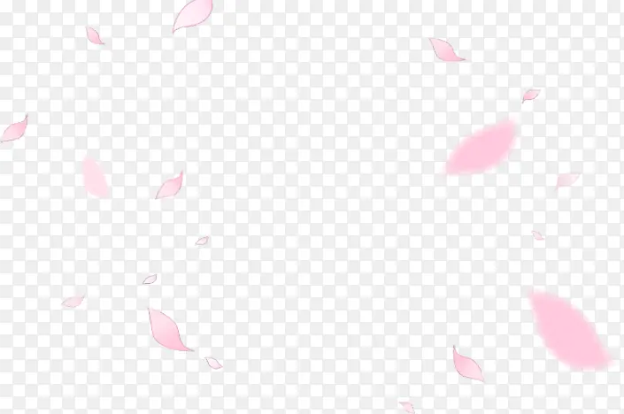 粉色手绘艺术花瓣