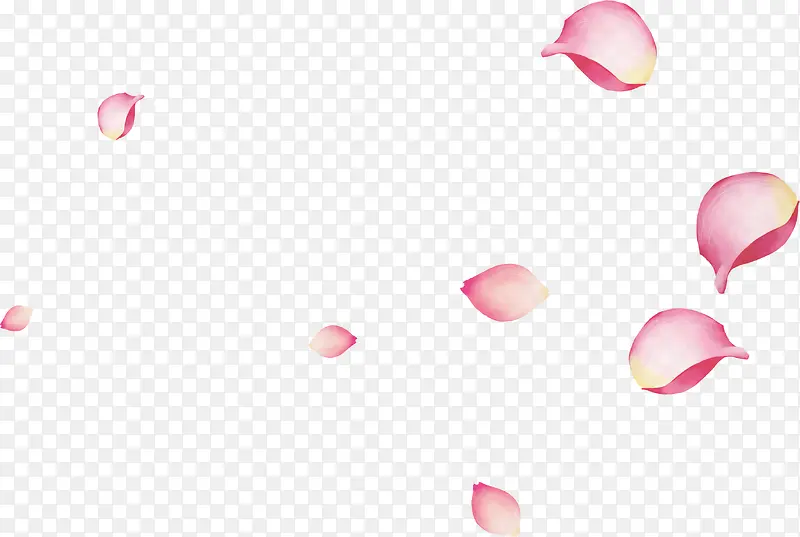 粉色可以创意花朵花瓣装饰
