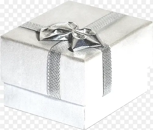 白色蝴蝶结礼物盒子