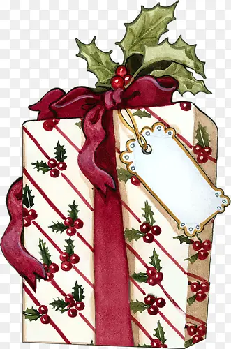 圣诞礼物盒子手绘