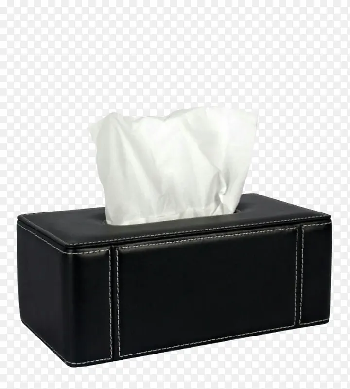 黑色皮的纸巾盒