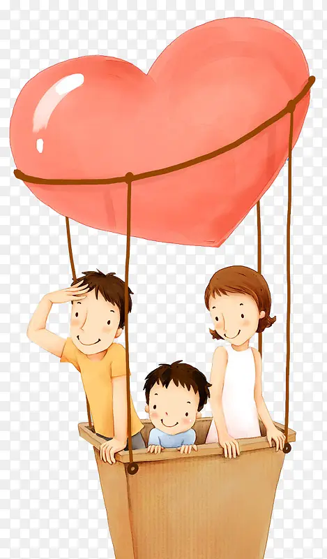 卡通热气球装饰图案免费下载