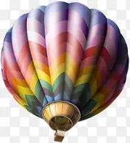 彩色条纹春季热气球