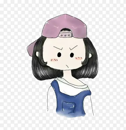 手绘女孩