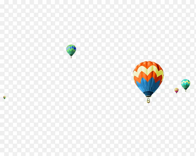 飞舞白色热气球图片