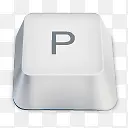 p白色键盘按键
