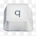 q白色键盘按键