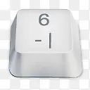 6白色键盘按键