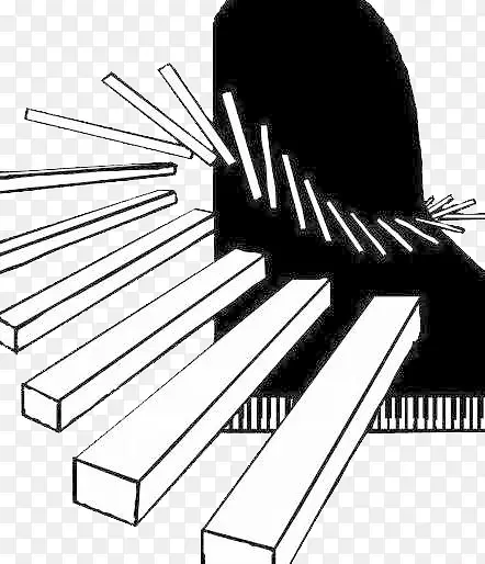 钢琴弹键