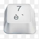 7白色键盘按键