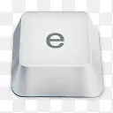 e白色键盘按键