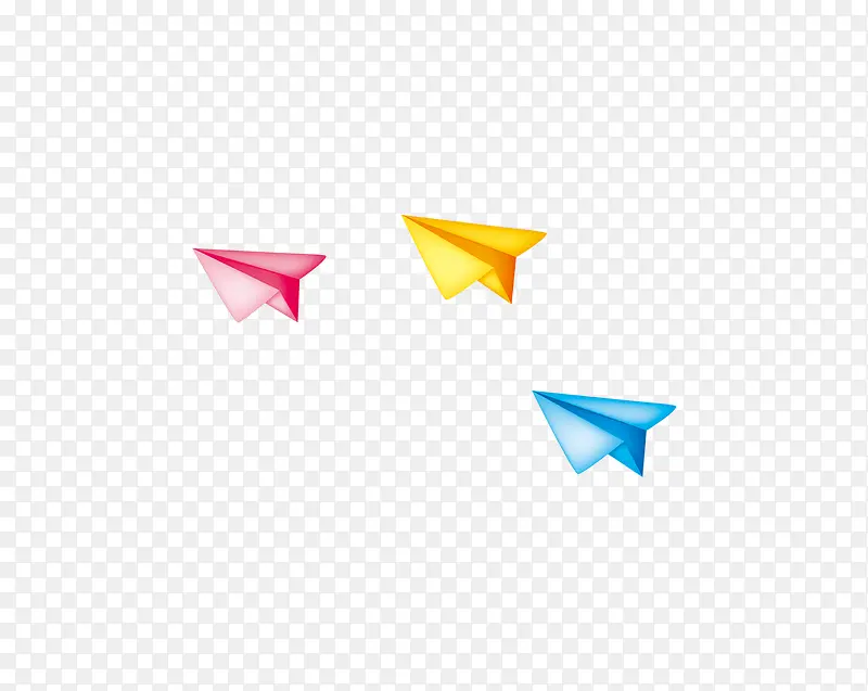 精美彩色折纸飞机