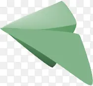 卡通绿色折纸飞机韩式