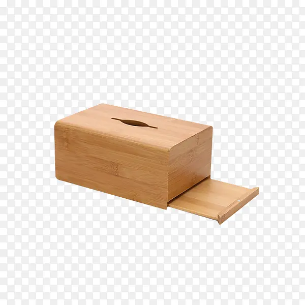 木头拉缩抽纸盒