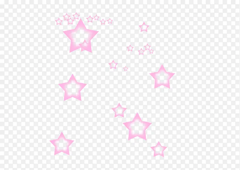 漂浮粉色星星