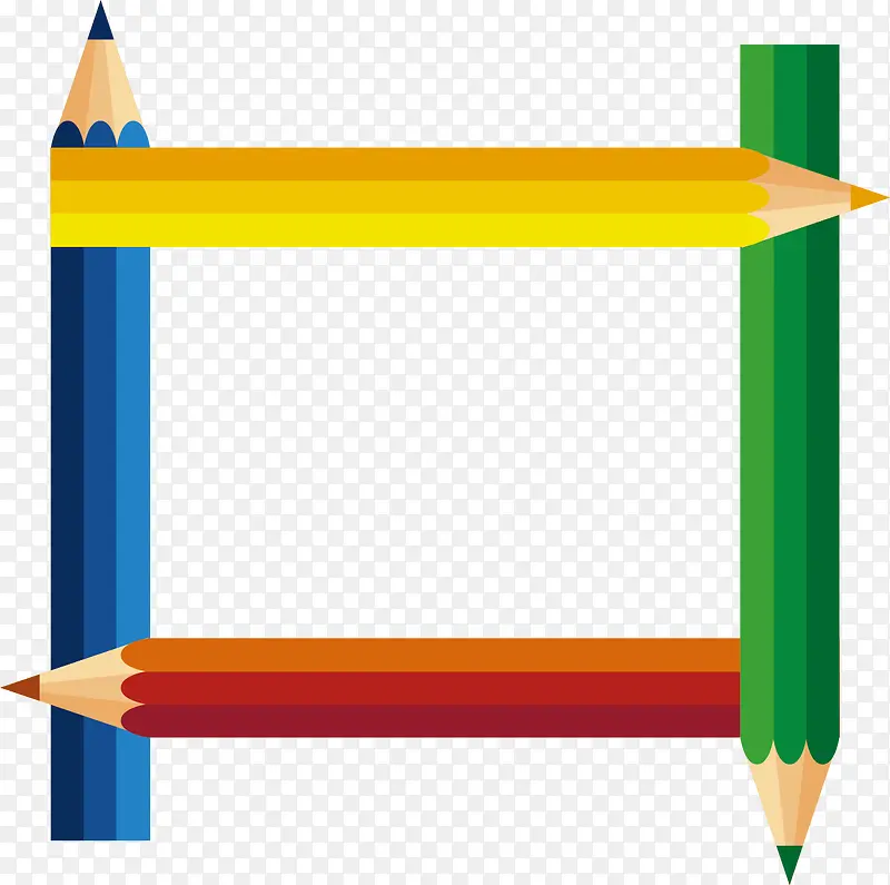 矢量彩色铅笔