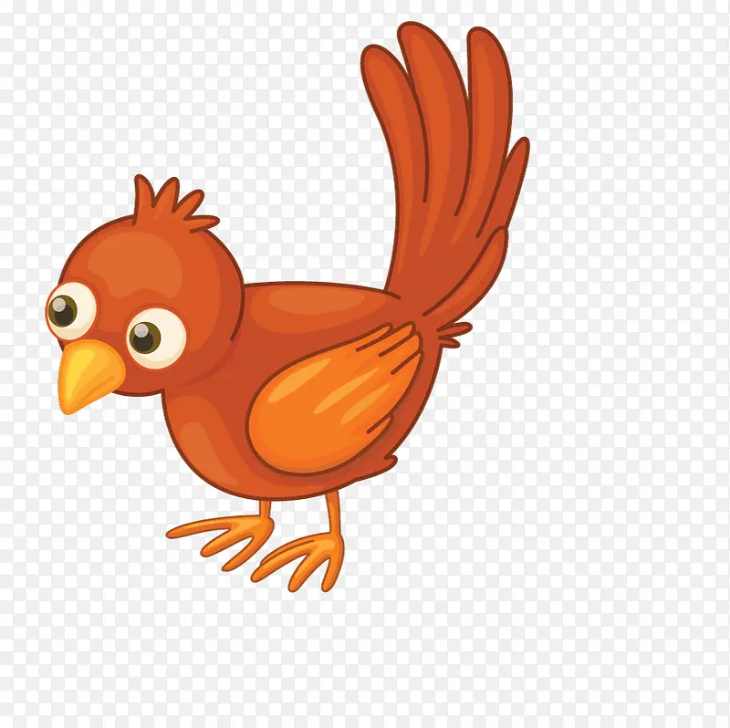 卡通可爱小动物装饰动物头像小鸟