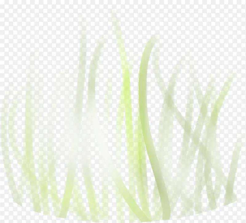 绿色手绘草丛