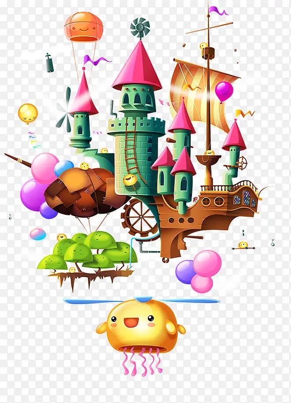 梦幻城堡高清素材图