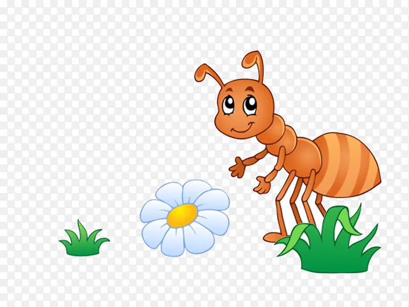 花丛中的小蚂蚁免抠
