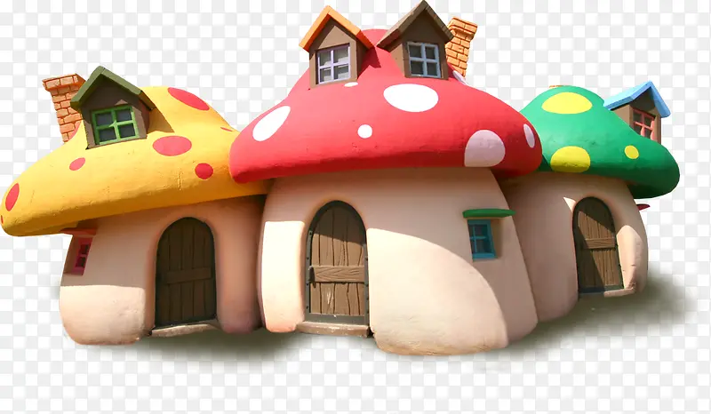 卡通蘑菇小房子