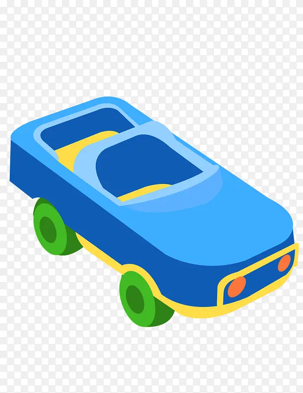 蓝色小汽车玩具