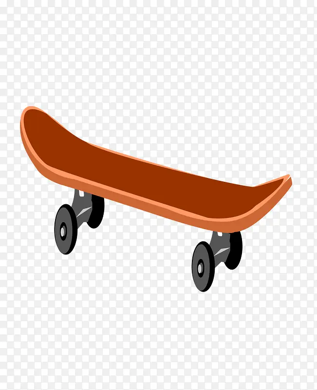 橙色滑板