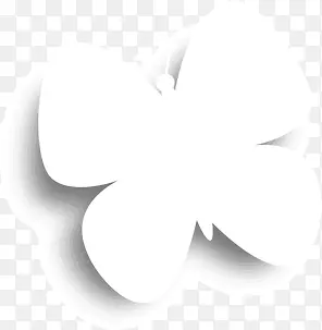 唯美白色花朵设计