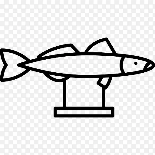 木制装饰鱼图标