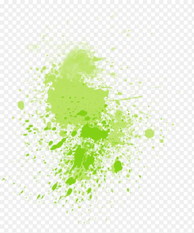 绿色艺术清爽墨迹