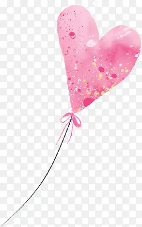 粉色心形气球