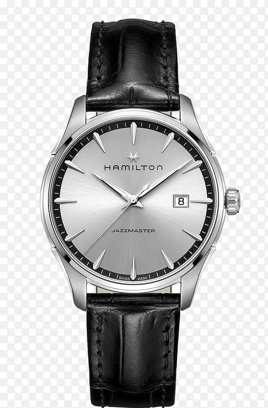 汉米尔顿机械男表腕表银色手表