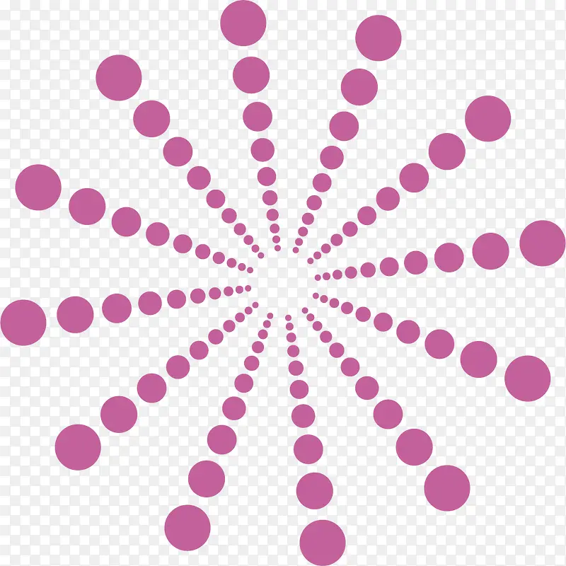 紫色圆形装饰图案