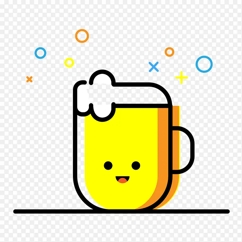 卡通酒杯