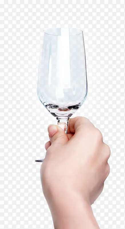 手持酒杯免抠素材