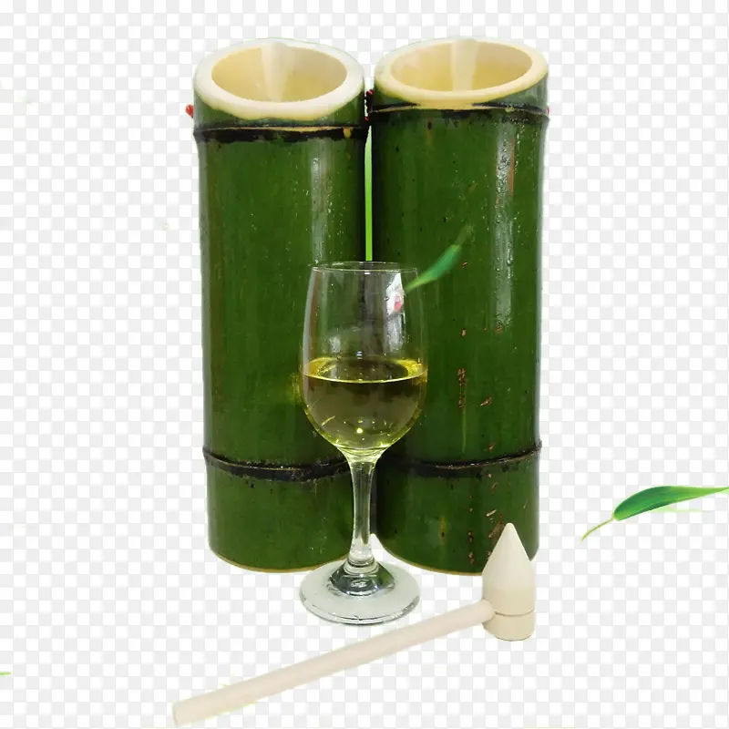 竹酒和酒杯