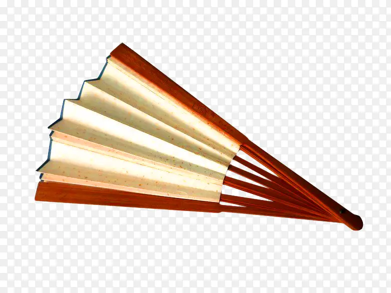棕色中国风扇子装饰图案