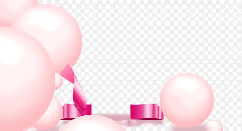 粉色气球气泡背景