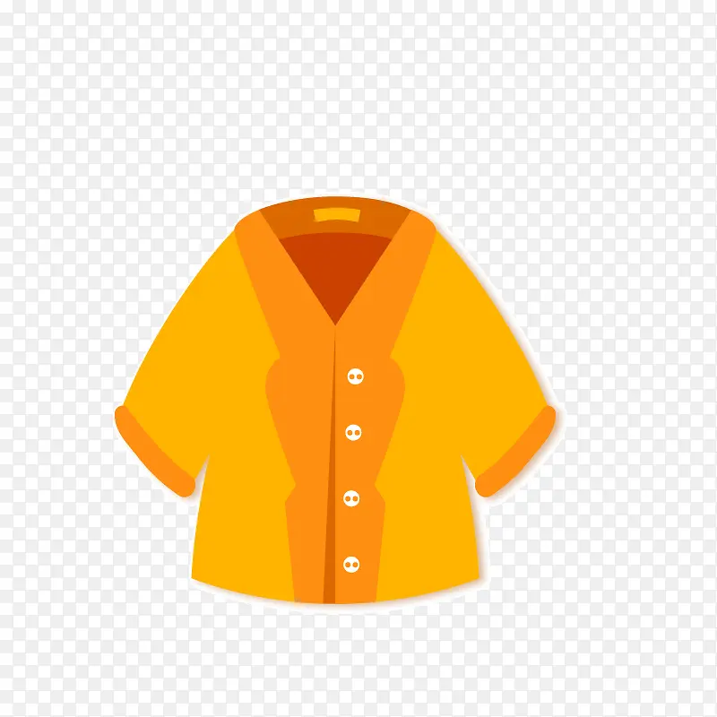橘色衣服素材