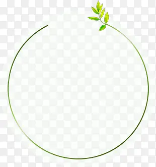 植物圆形边框
