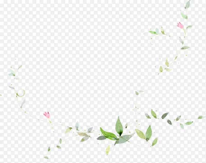 手绘绿色清新树叶造型PNG图片素材下载_图片编号10202502-PNG素材网