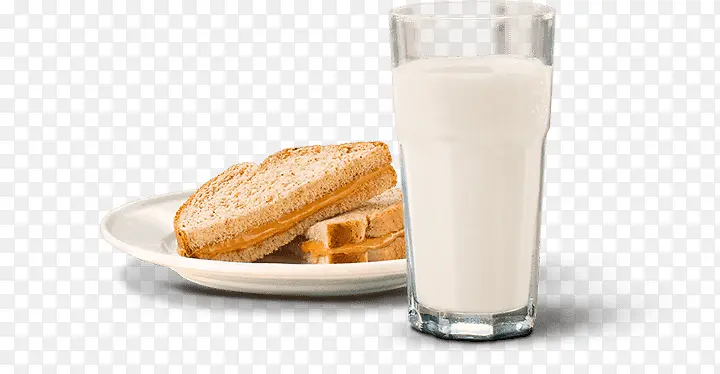 牛奶早餐图标设计